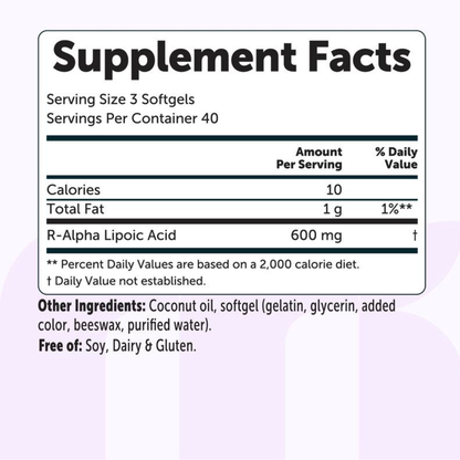 Endeva™ R Alpha Lipoic Acid 600mg